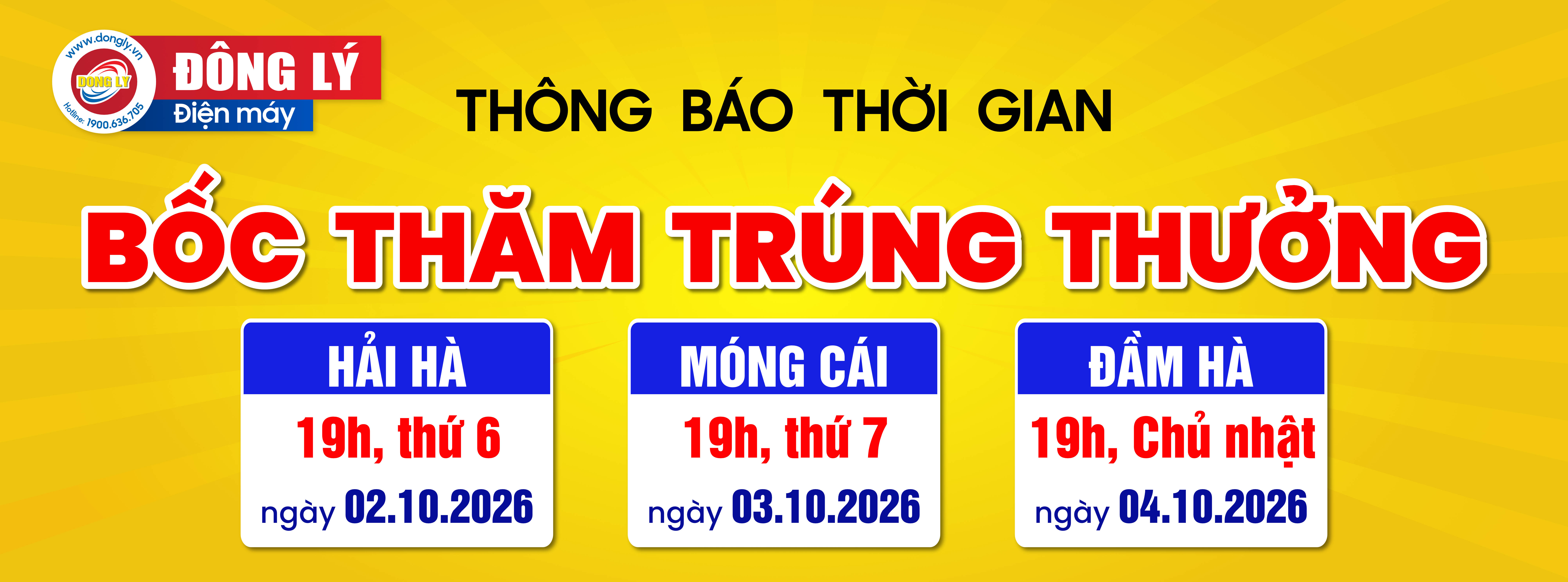 BỐC THĂM TRÚNG LỚN TUẦN NÀY