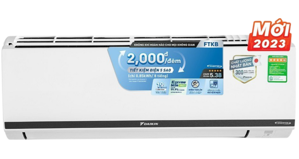 Điều hòa Daikin Inverter 12.300BTU FTKB35YVMV