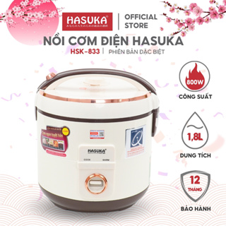 Nồi cơm điện Hasuka 1.8 Lít HSK-833 (màu trắng)