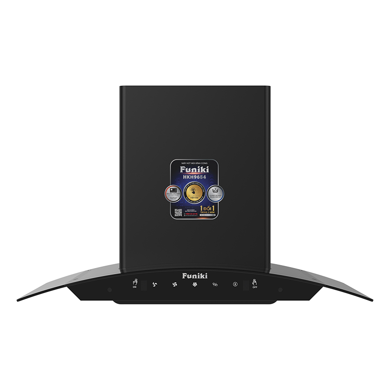 Máy hút mùi Funiki HKH9654 ( kính cong )