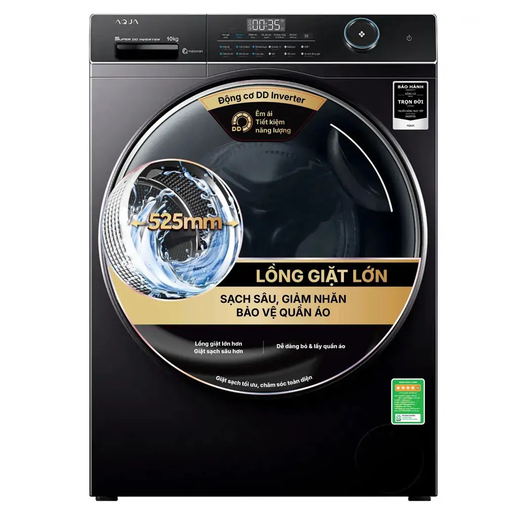 Máy giặt Aqua 10 Kg AW10-BP4959U1K(B) (Cửa ngang)
