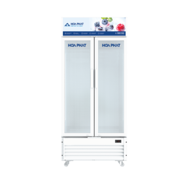 Tủ mát Hòa Phát HSR D8723( 2 cánh -723L-dàn đồng -Inverter)