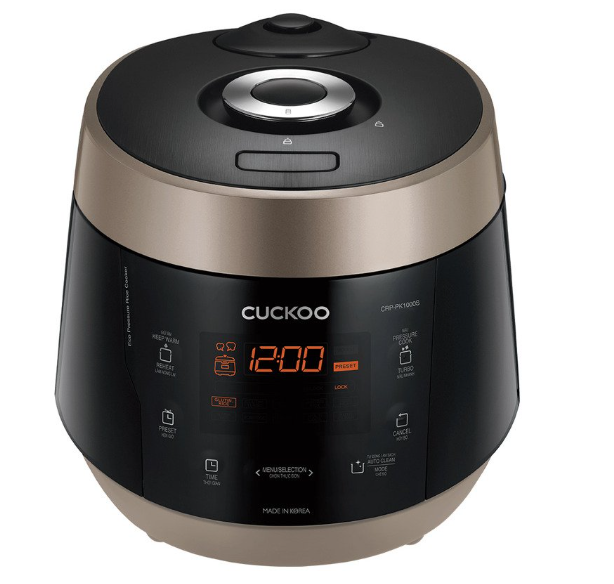 Nồi cơm điện tử Cuckoo 1.8 lít CRP-PK1000S (màu đen vàng)