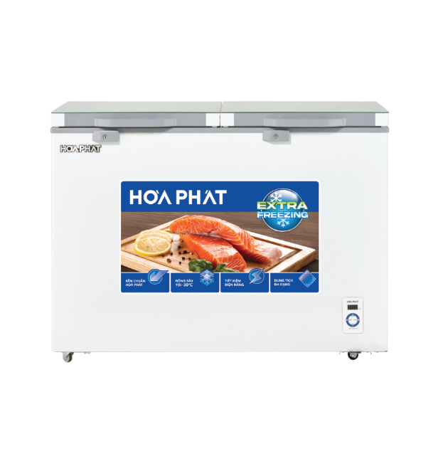 Tủ đông cánh kính cường lực Hòa Phát HPF AD6352.T (1 ngăn- 352L- dàn đồng)
