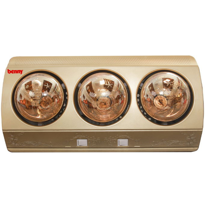 Đèn sưởi nhà tắm Benny BHT032X (3 bóng- 825W)