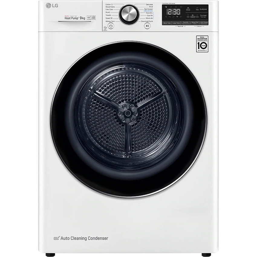 Máy sấy quần áo bơm nhiệt LG 9 Kg DVHP09W