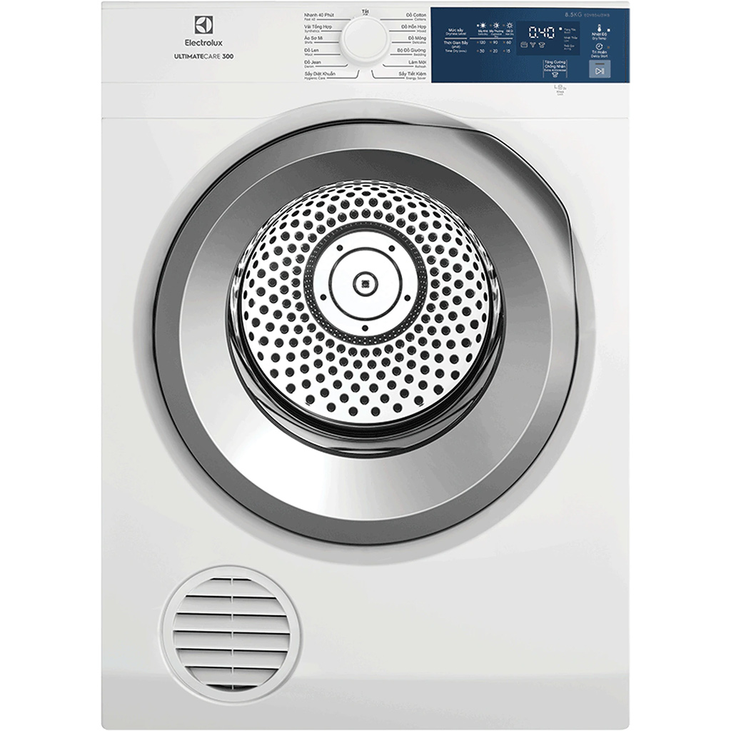 Máy sấy quần áo thông hơi Electrolux 8.5 Kg EDV854J3WB