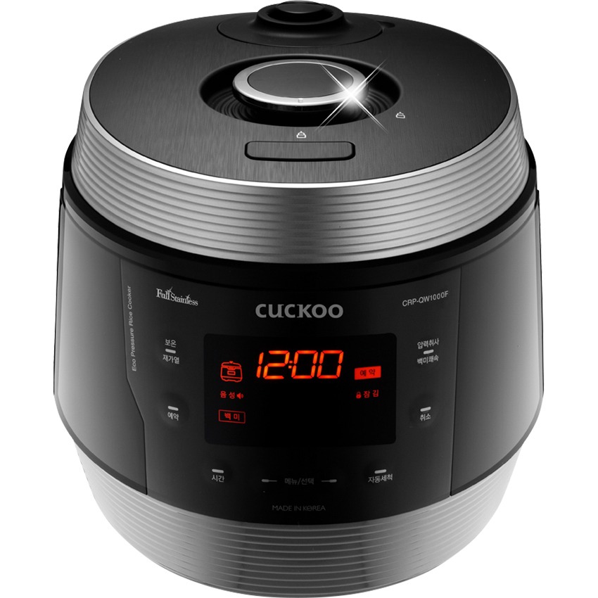 Nồi cơm điện tử Cuckoo 1.8 lít CRP-QW1000F (màu đen bạc)