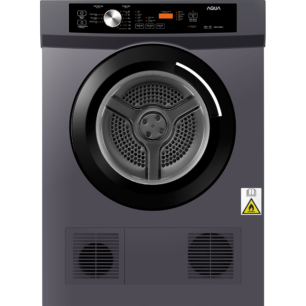 Máy sấy thông hơi Aqua 8 Kg AQH-V800H.SS
