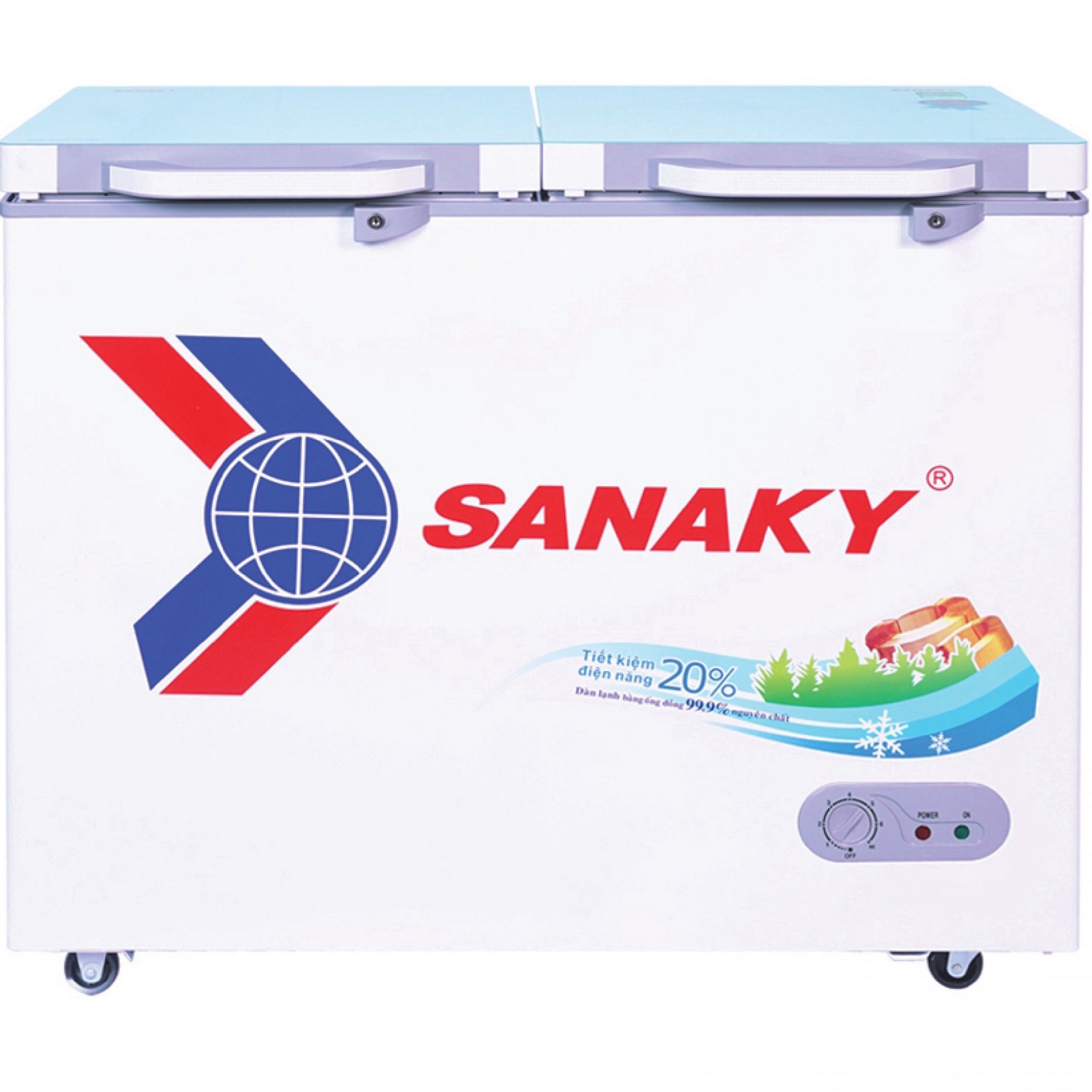 Tủ đông Sanaky 235 lít VH-2899A2KD (1 ngăn, 2 cánh cường lực)