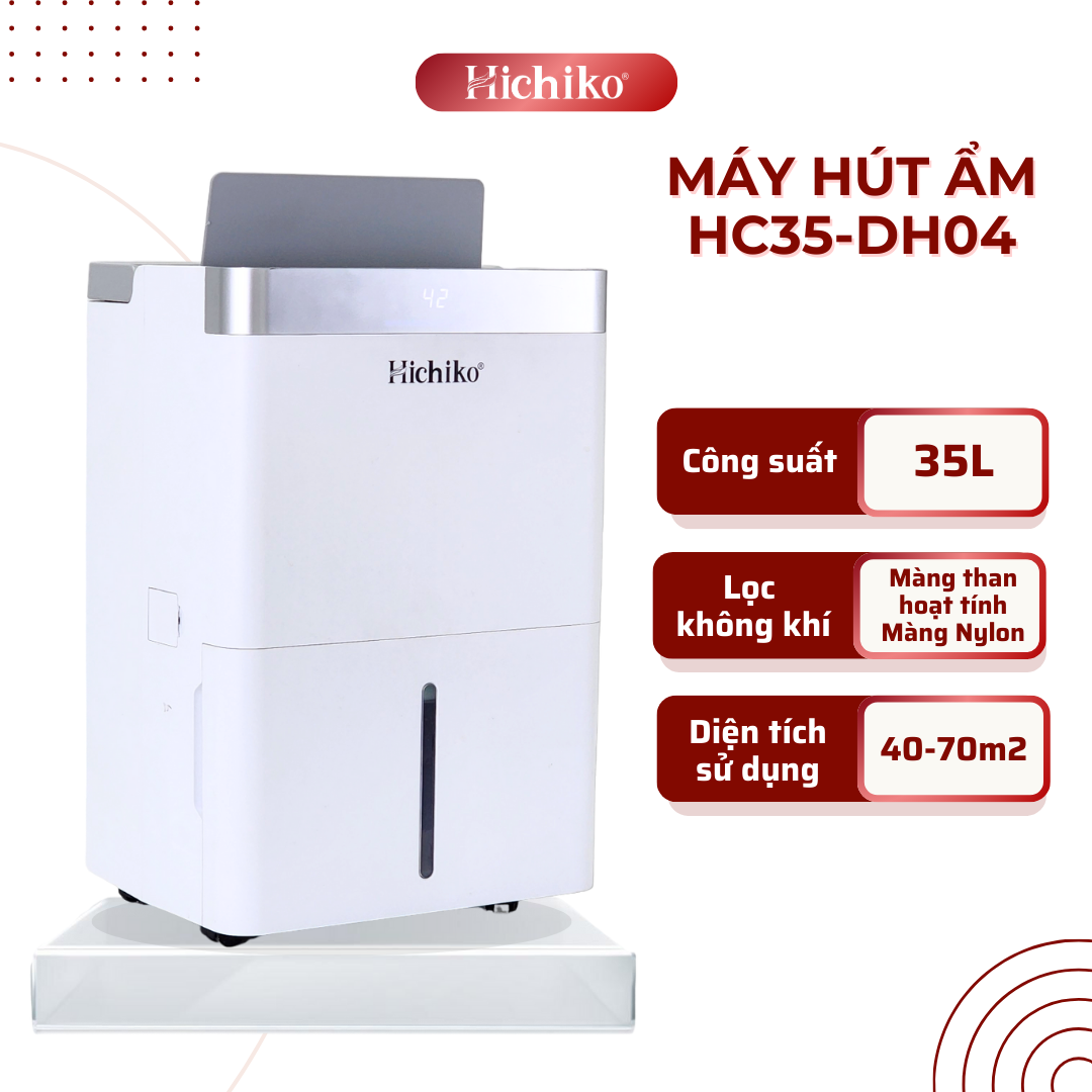 Máy hút ẩm Hichiko HC35-DH04 (100m2, 35 lít/ngày)
