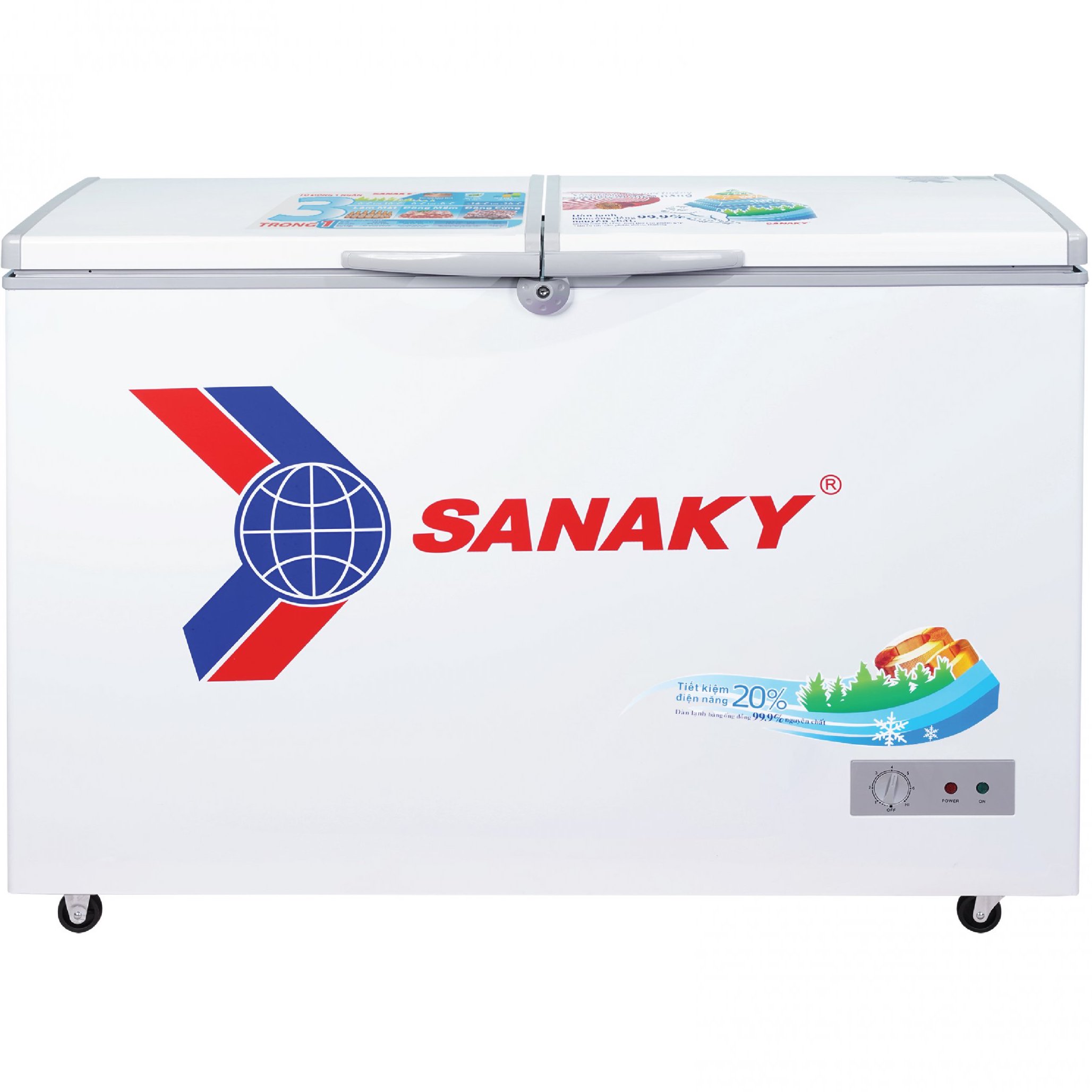 Tủ đông Sanaky 270 lít VH-3699A1 (1 ngăn, 2 cánh)