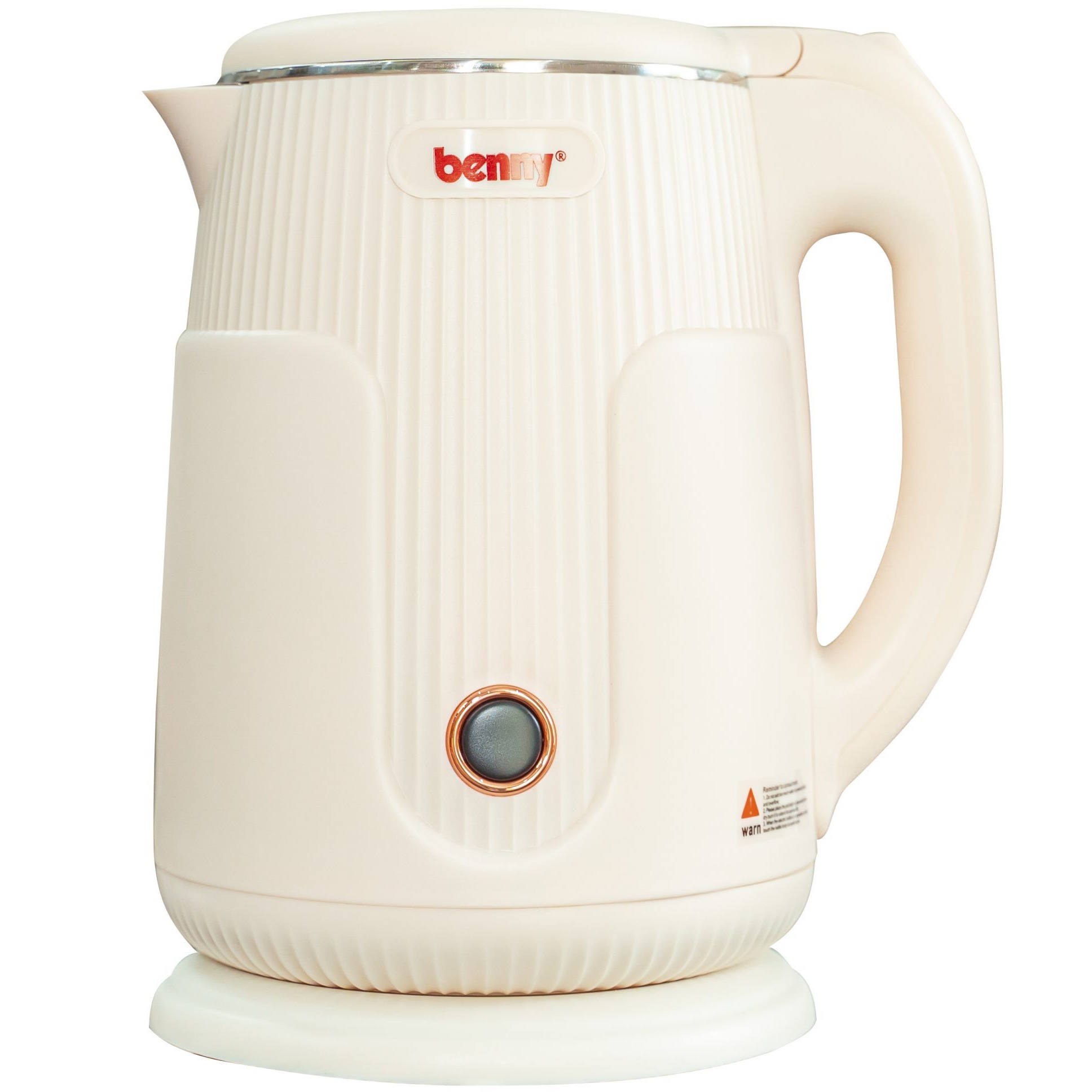Ấm siêu tốc Benny BJ-19 (1.8L- 1500W- màu be)