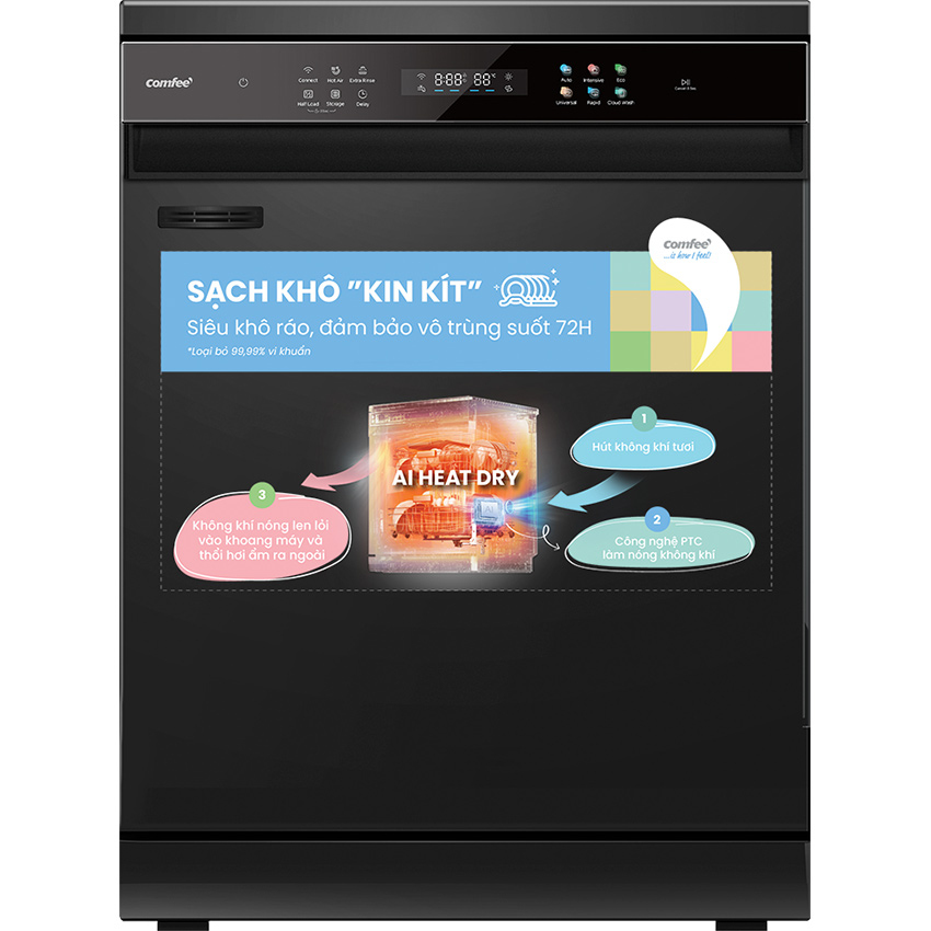 Máy rửa bát Comfee CDWEF1401HB-W-VN (14 bộ)