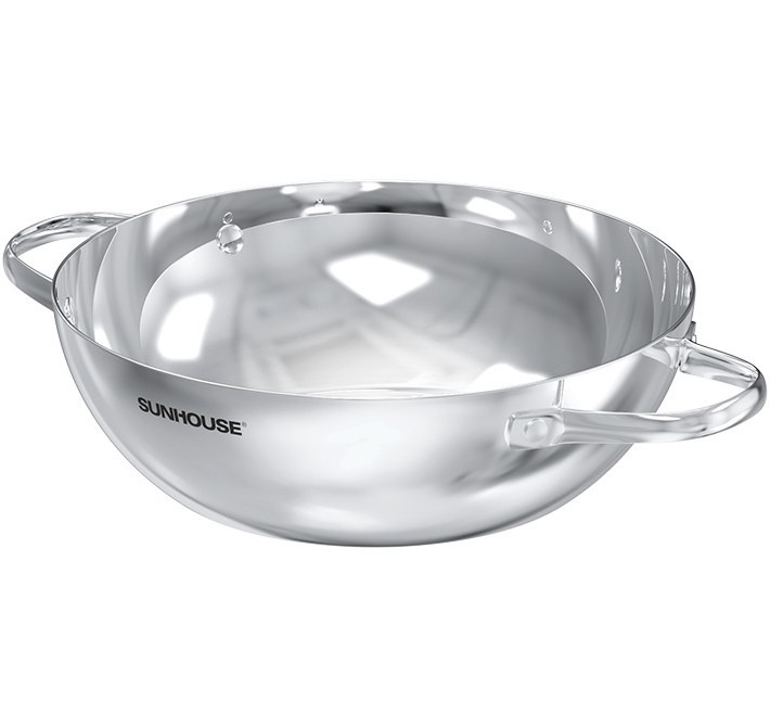 Chảo xào inox liền khối Sunhouse Healthy IN28M12 (Phi 28)