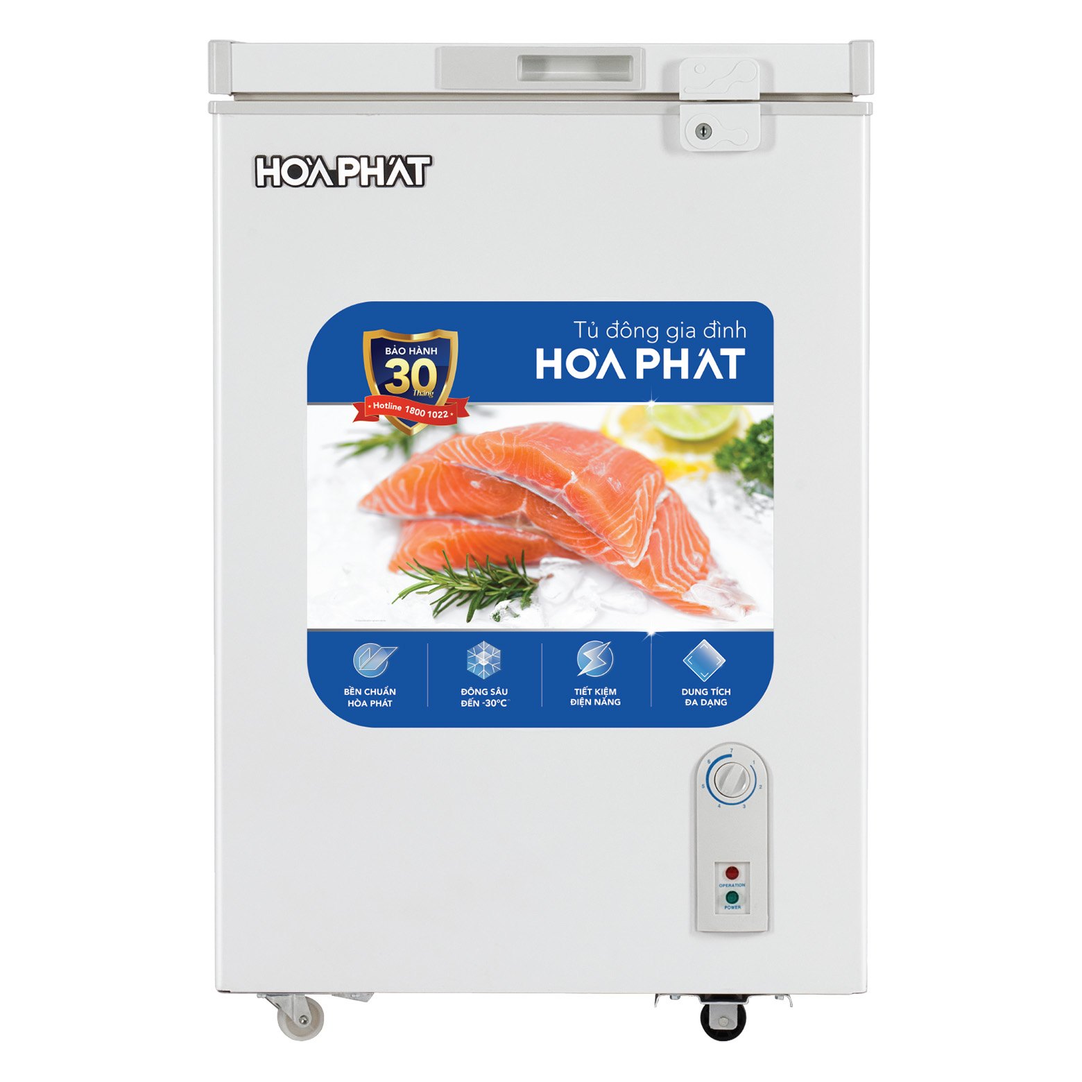 Tủ đông Hòa Phát 107 Lít HPF AN6107 (1 cánh)