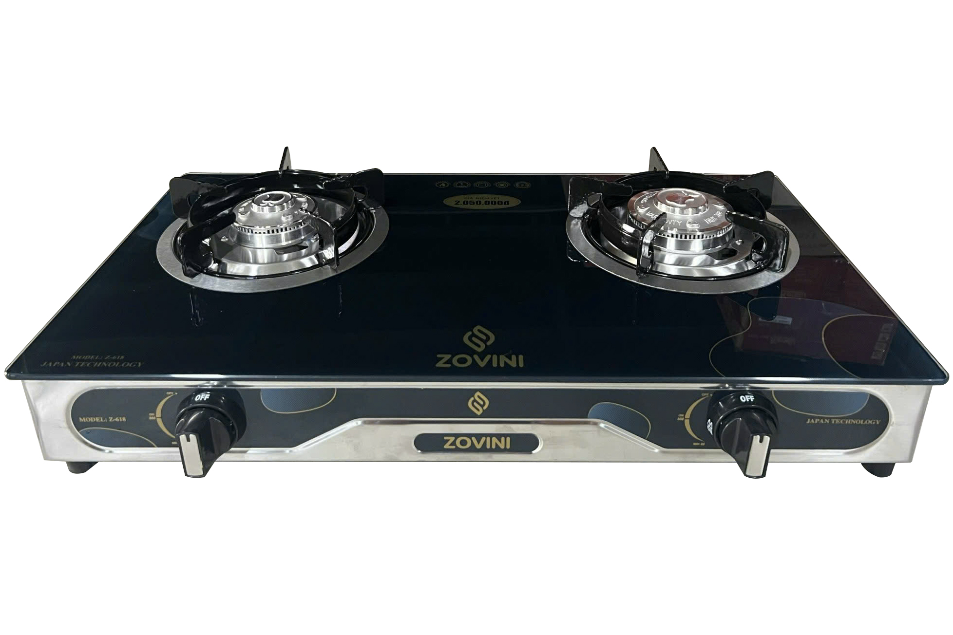 Bếp gas đôi mặt kính Zovini Z-618
