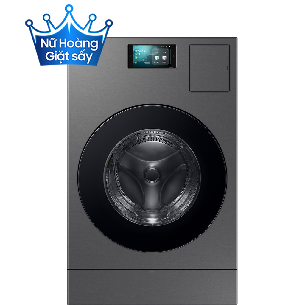 Máy giặt sấy bơm nhiệt Samsung WD25DB8995BZSV (25 Kg giặt - 15 Kg sấy)