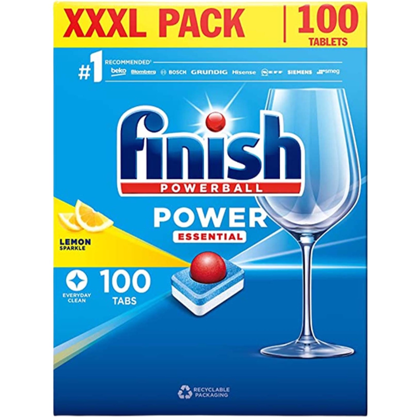 Viên rửa bát Finish Power Essential (100 viên)