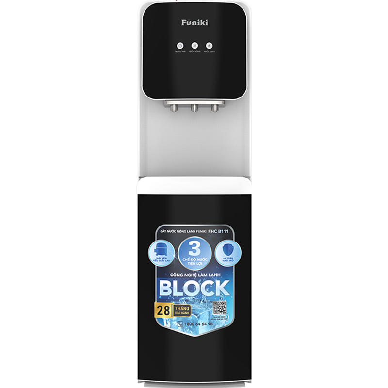Cây nước nóng lạnh Funiki FHC B111 (nắp hở, bình hút, Block)