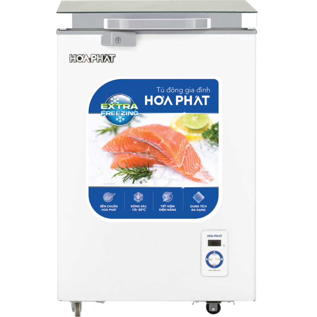 Tủ đông Hòa Phát 107 lít HPF AD6107.T ( 1 ngăn , dàn đồng)