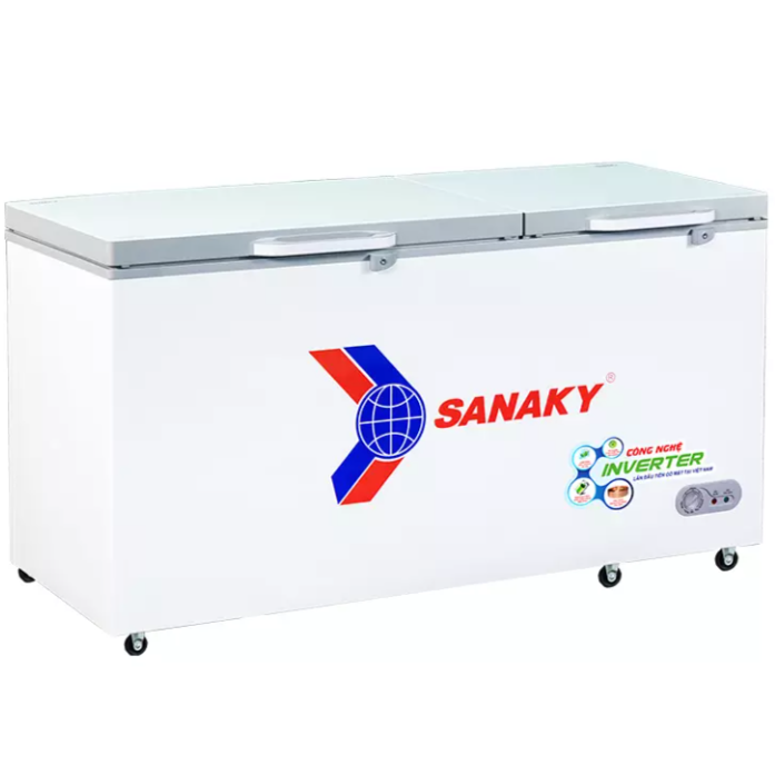 Tủ đông Sanaky 530 lít VH-6699HY4K (1 ngăn, 2 cánh, dàn đồng)