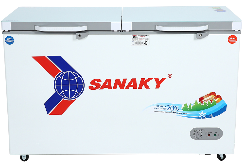 Tủ đông Sanaky 280 lít VH-4099W2KD (2 ngăn, 2 cánh)